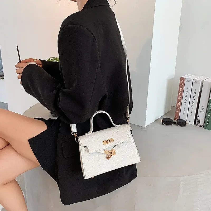 Small Bag Women's New Trend Handbag Single Shoulder Backpack Simple Texture Cross-Body Women's Bag"