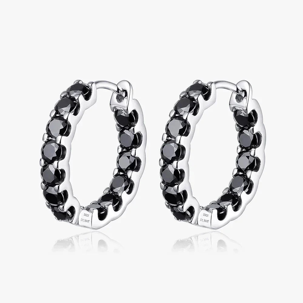 100% 925 Sterling Silver 2.6ct Moissanite Earrings