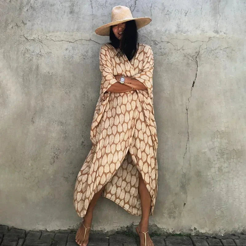 Tie Dye Kimono Summer Dress