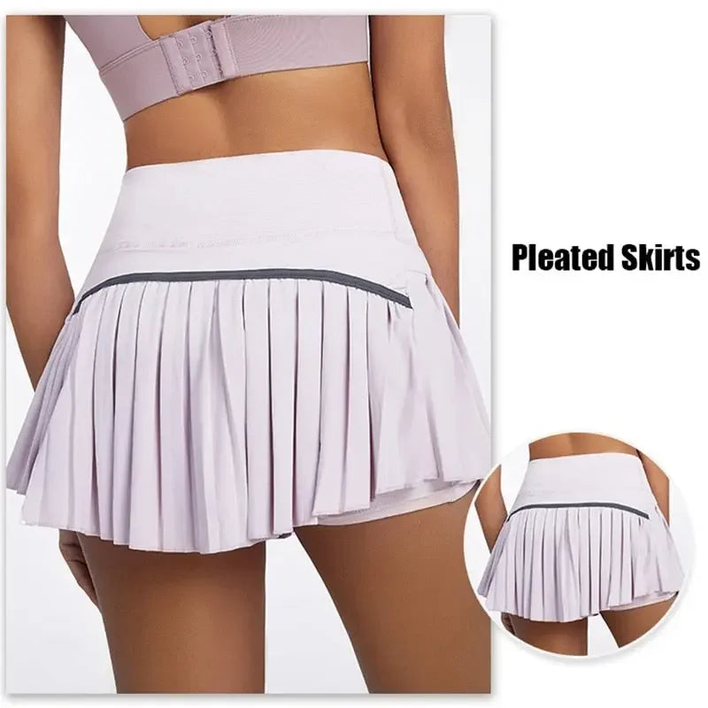 High Waist Pleated Tennis Skirt XS-XXL