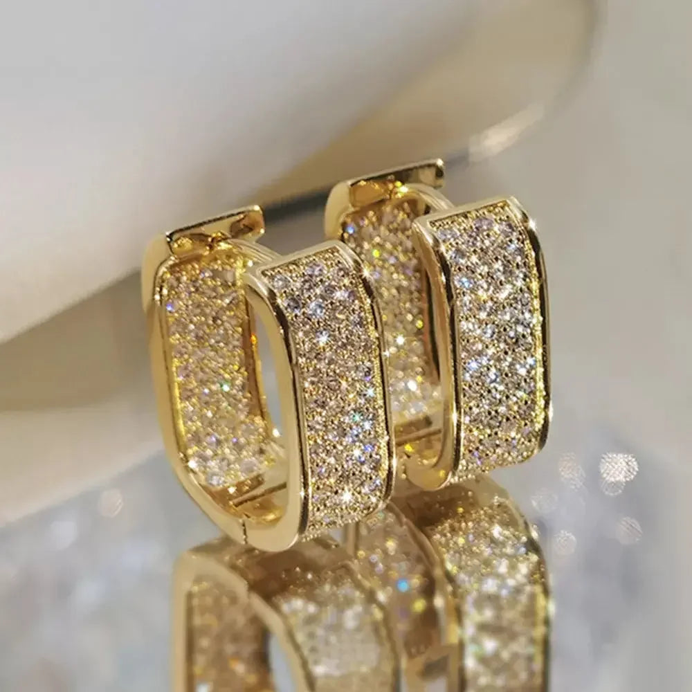 Fashion CZ Hoop Earrings