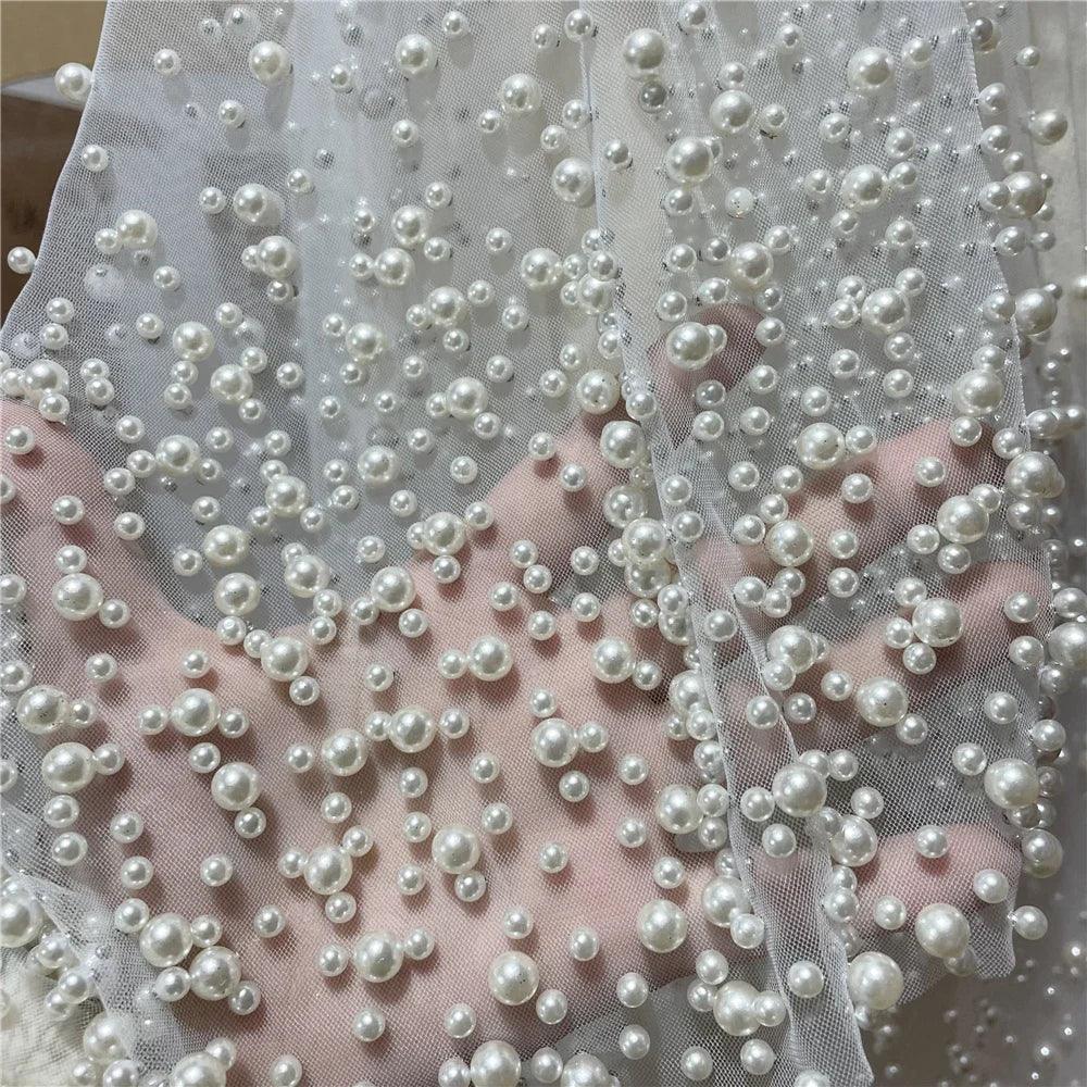 Precious Pearl Bridal Veil With Hair Clip