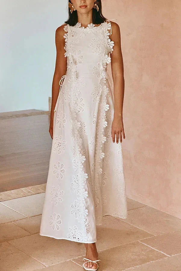 Lilly Lace Embroidered Sun Dress