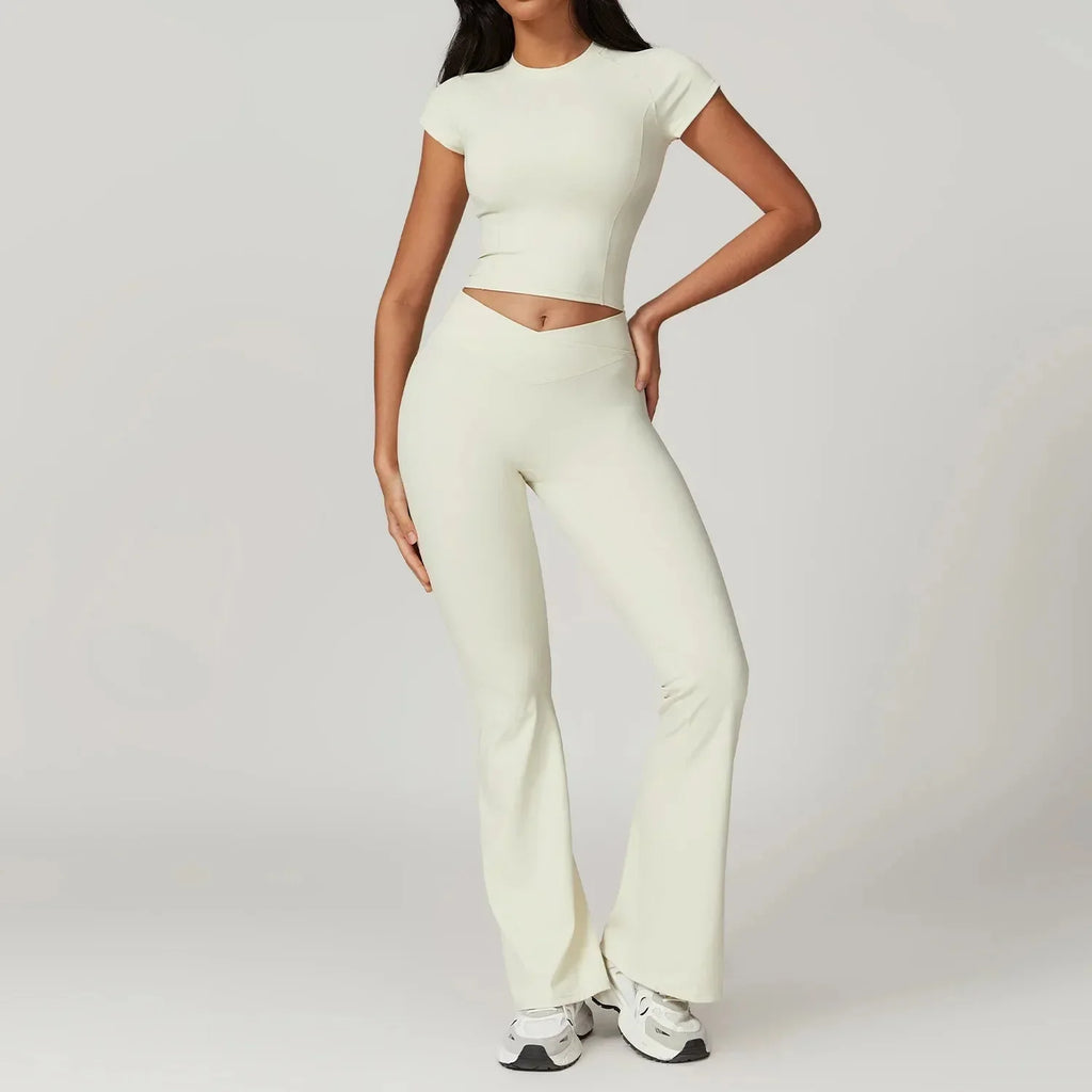 Lucid High Waist Flare Leg Yoga Set
