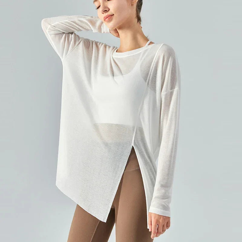 Long Sleeve Yoga Workout Top