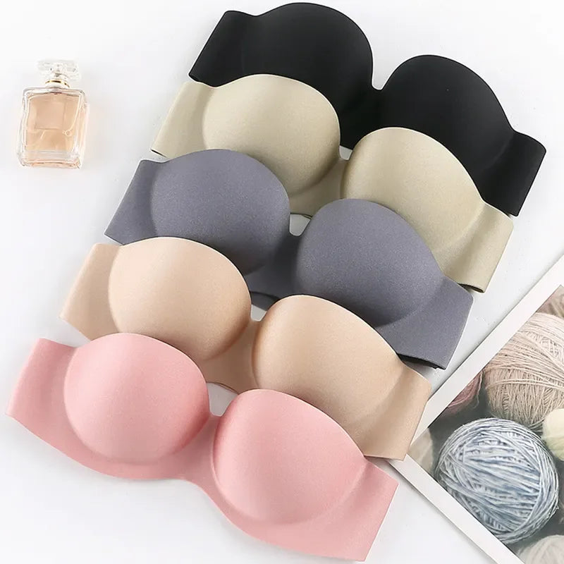 Sexy Push Up Strapless Seamless Bralette