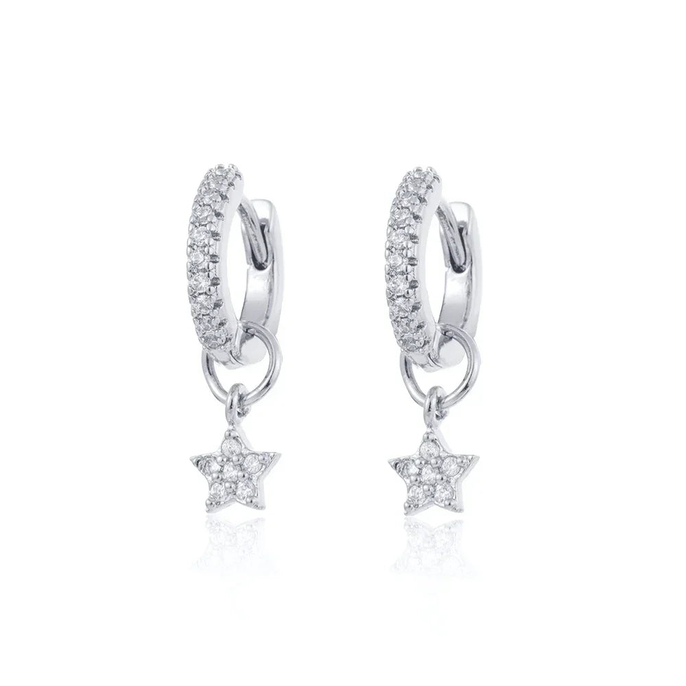 Cubic Zirconia Fashion Stud Earings (Mix and Match)