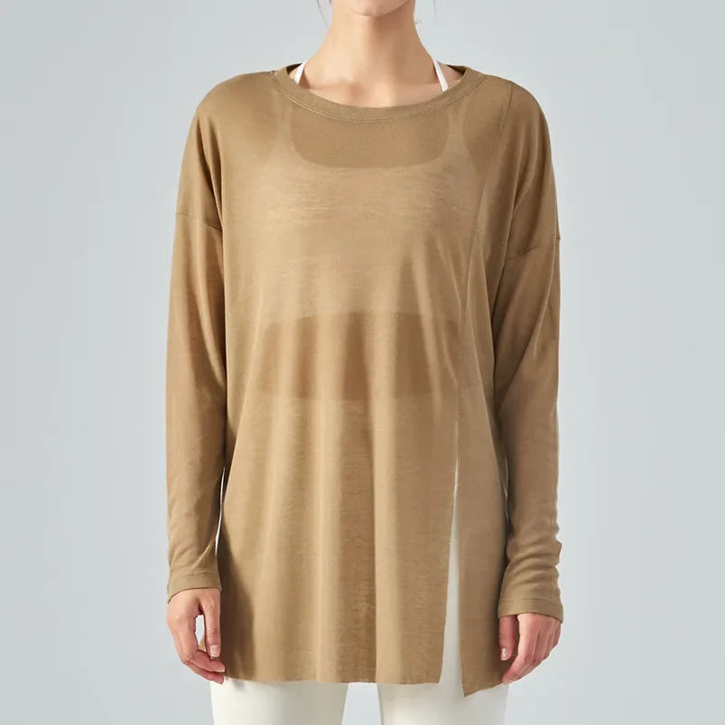 Long Sleeve Yoga Workout Top