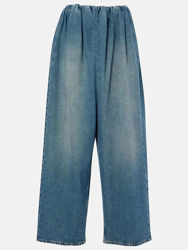 LUX Wide Leg Denim Pants