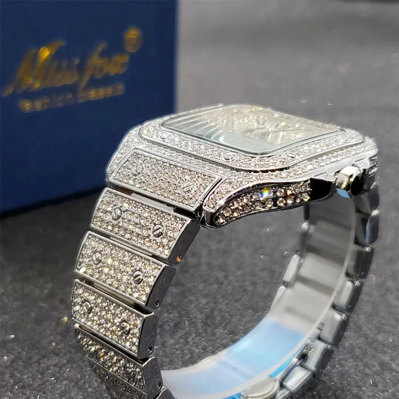 Bling Designer Moissanite Quartz Watch