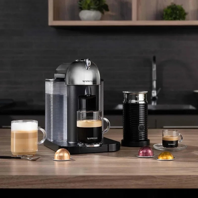 Nespresso Vertuo Coffee and Espresso Machine by Breville, 5 Cups, Chrome