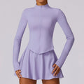 Long Sleeve Sports Skirt Set