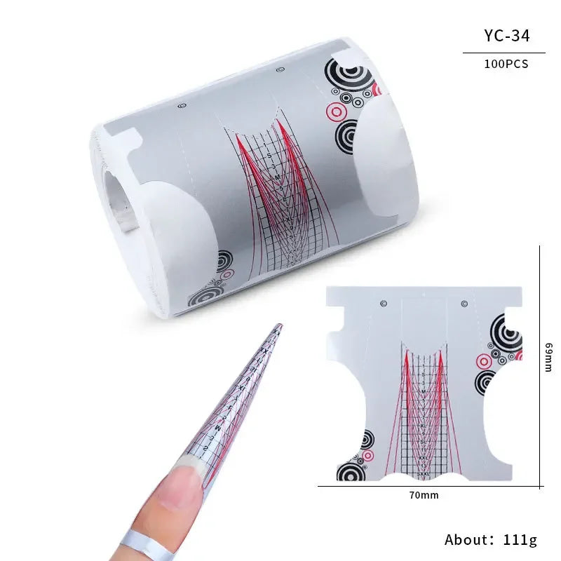 French Nail Tips Nail Sticker 100pcs