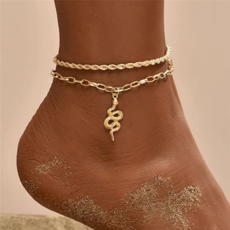 Boho Charm Anklet Chain