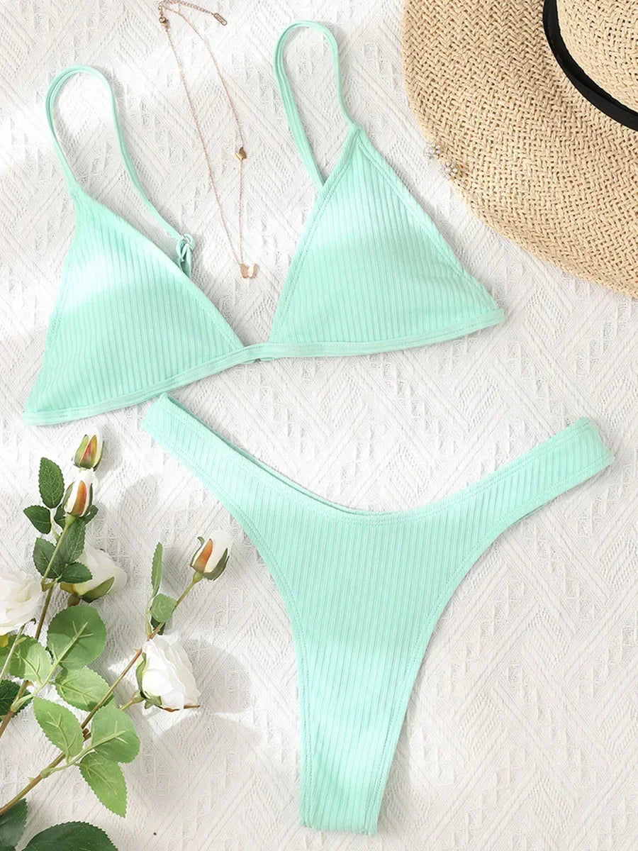 Bandeau Ribbed Bikini