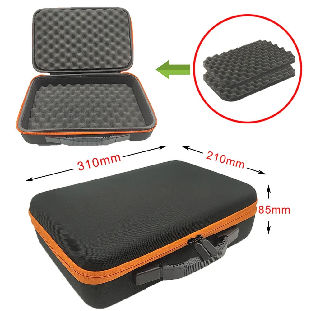 8 Slot Watch Storage Box Shockproof Watch Carry Case Organizer Protective Canvas EVA Hard Shell Zipper Watch Storage Case