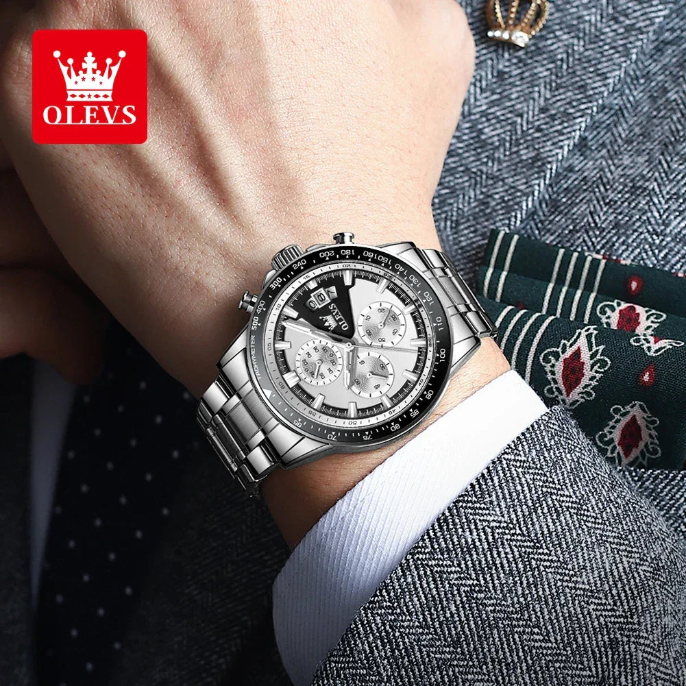 Chronograph Waterproof Stainless Steel Watch
