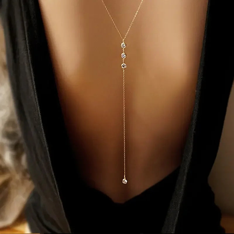 Bikini Beach Crossover Harness Necklace