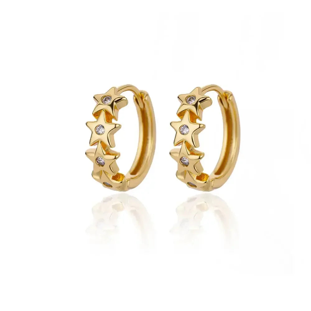 Lux Diva Stainless Steel Hoop Earrings
