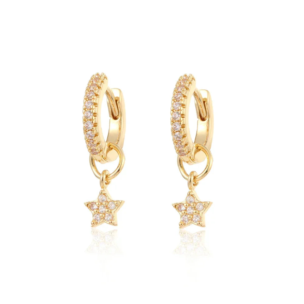 Cubic Zirconia Fashion Stud Earings (Mix and Match)