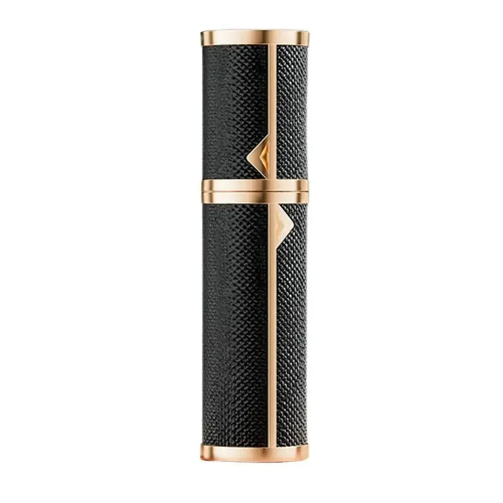 Luxury Bottom-filled Perfume Bottle Aluminum Self-pumping 5ml Real Leather Spray Bottle Cologne Moisturizer Fragrance