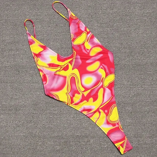 Sassy High Cut Thong Monokini