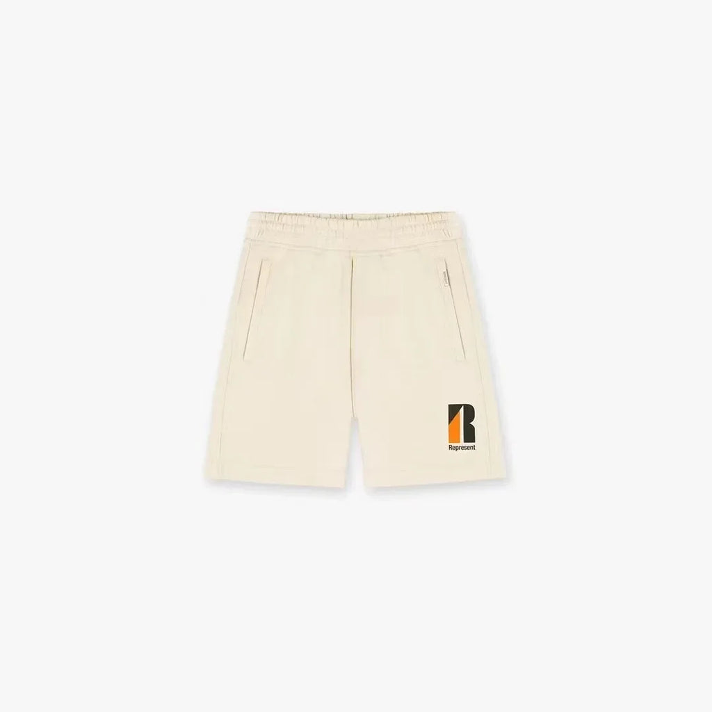 French Terry 100% Cotton Mens Casual Gym Sweat Shorts Relaxed Fit Heavyweight Loose Embroidered Logo Sport Shorts