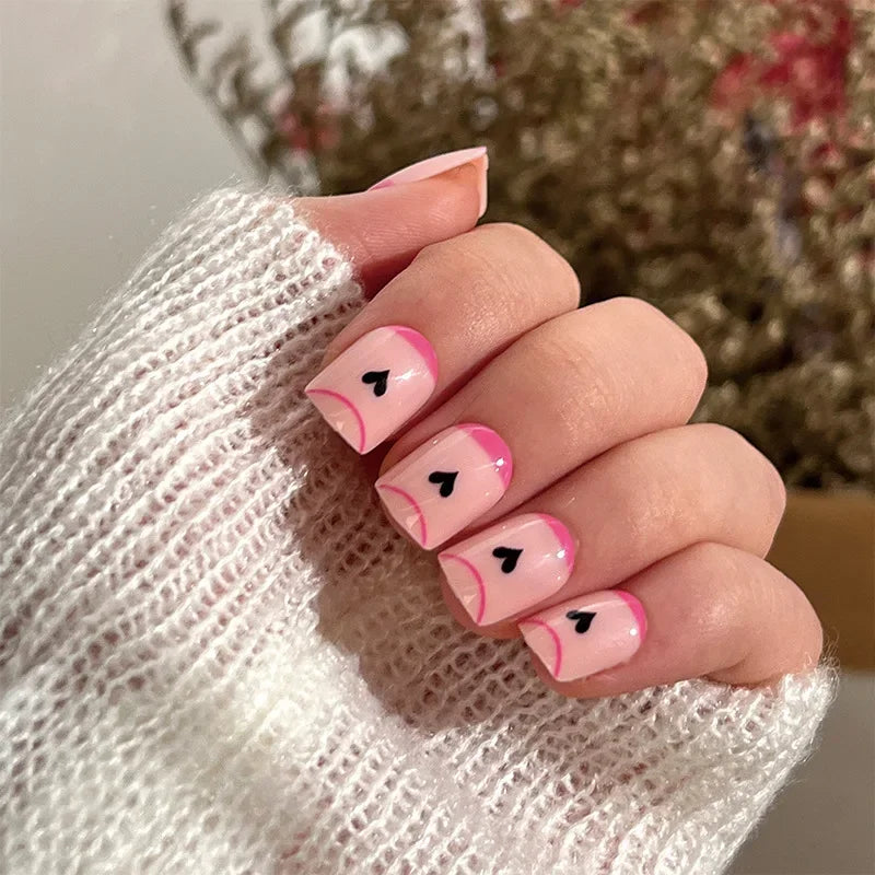 Romantic Heart Wearable Nail Art