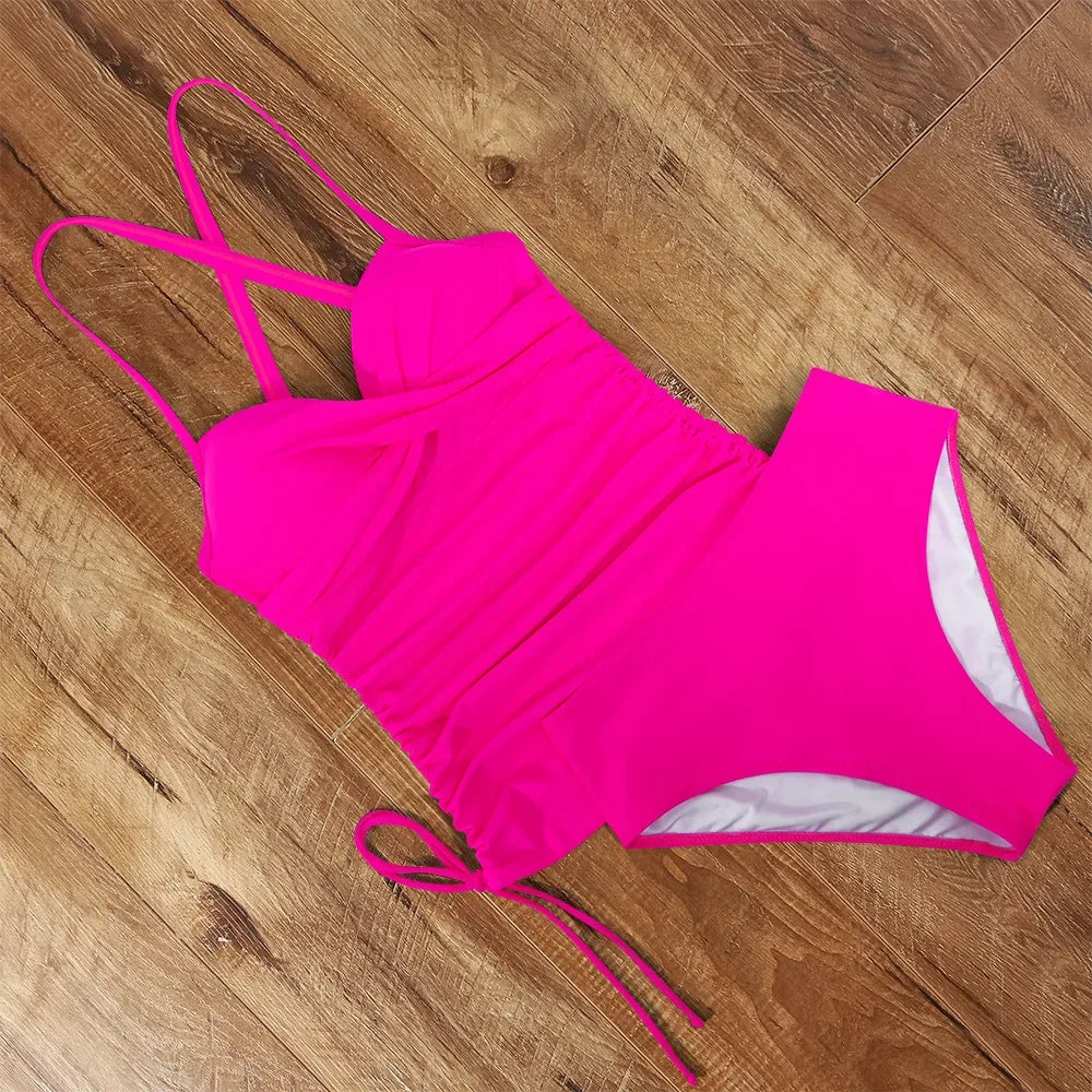Tankini Women 2023 Bikini  Set Female Swimsuit  High Waist Tankini Bathing Suit    Swimsuit Plus Size XL Size Swimwear Women