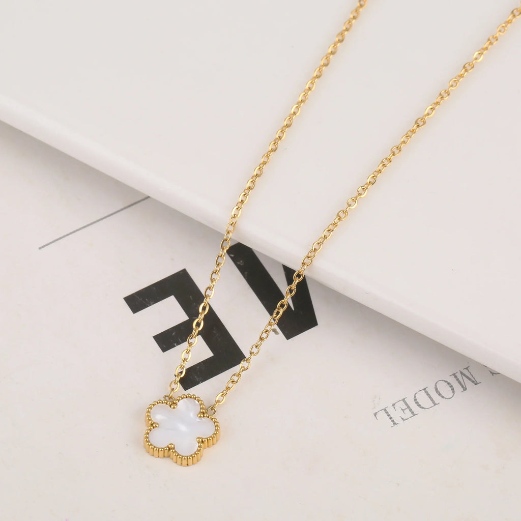 Gold Plated Stainless Steel Flower Bracelet