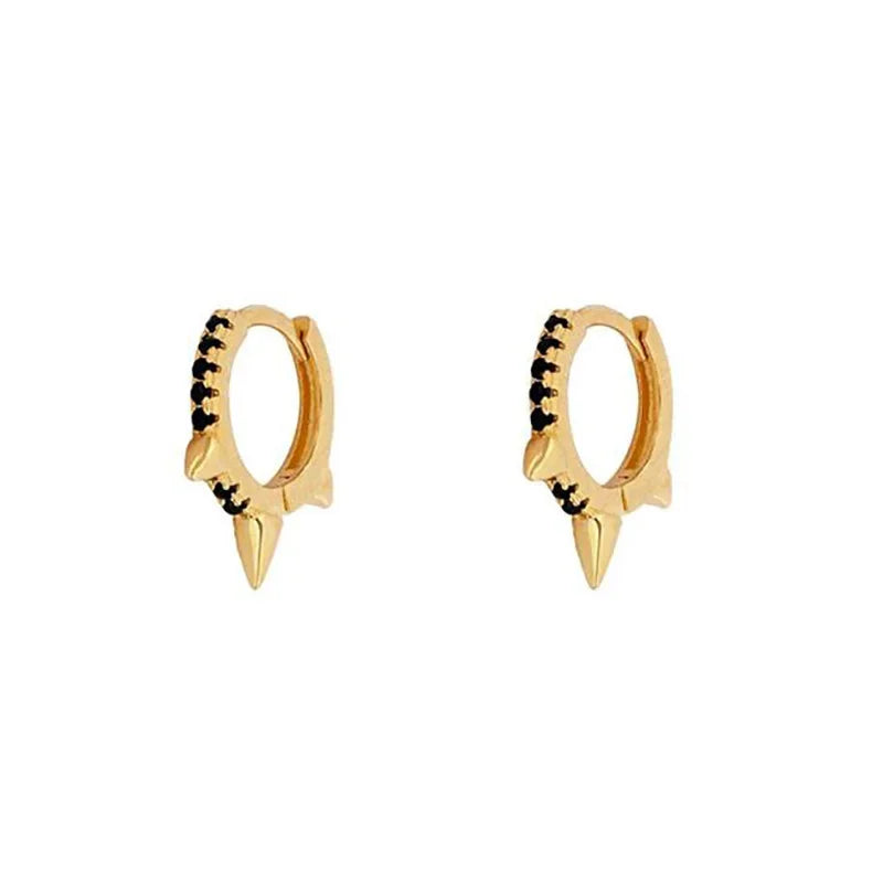CRMYA Fashion Cubic Zirconia Cz Silver Gold Plated Hoop Earrings For Women Engagement Wedding Trendy Jewelry