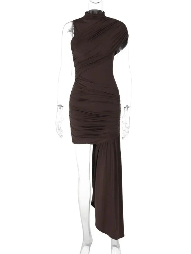 Melissa Draped & Ruched Mini Dress