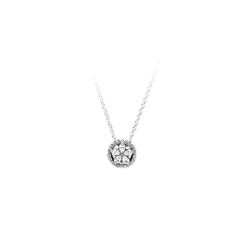 Friendship 925 Sterling Silver Zircon Necklace