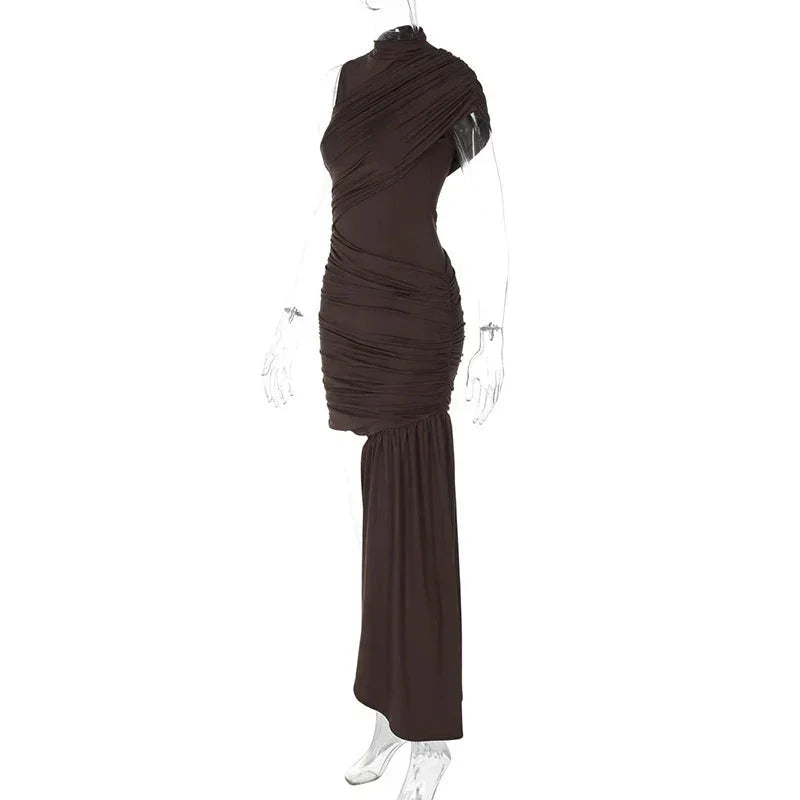 Melissa Draped & Ruched Mini Dress