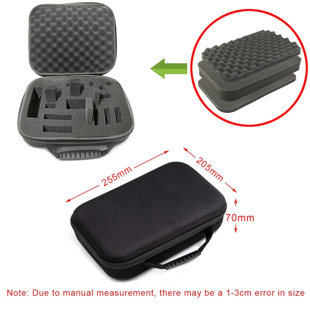 8 Slot Watch Storage Box Shockproof Watch Carry Case Organizer Protective Canvas EVA Hard Shell Zipper Watch Storage Case