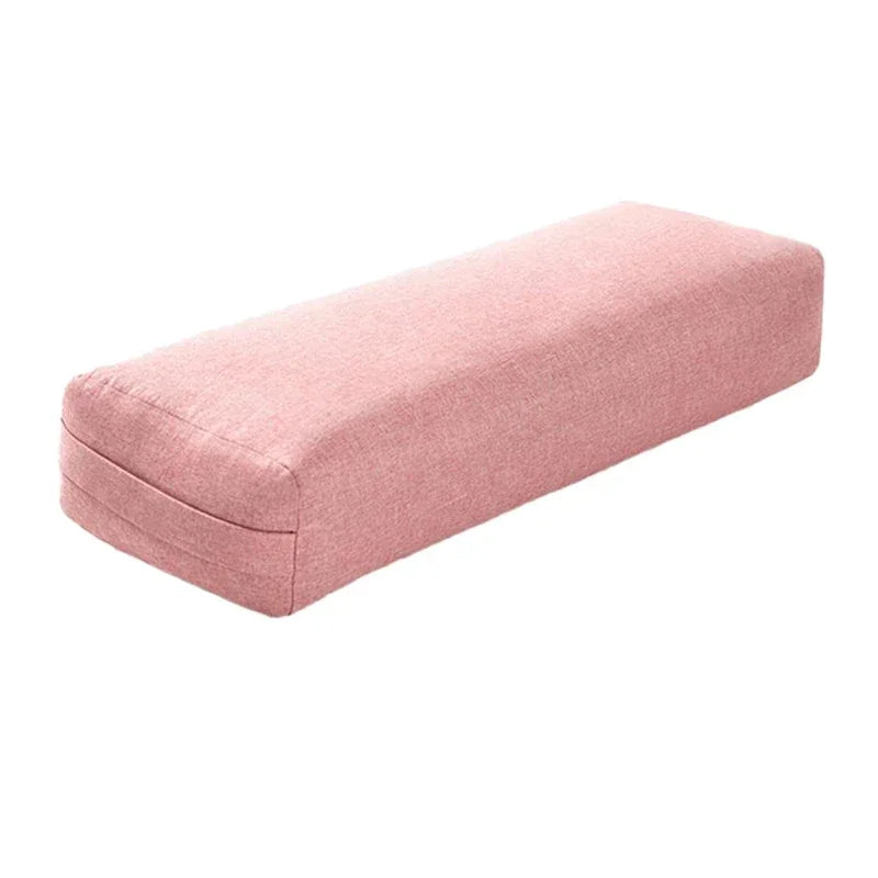 Yoga Pillow Soft Washable Polyester Rectangular Portable Yoga Bolster Sleep Pillow Yoga Fitness Supplies