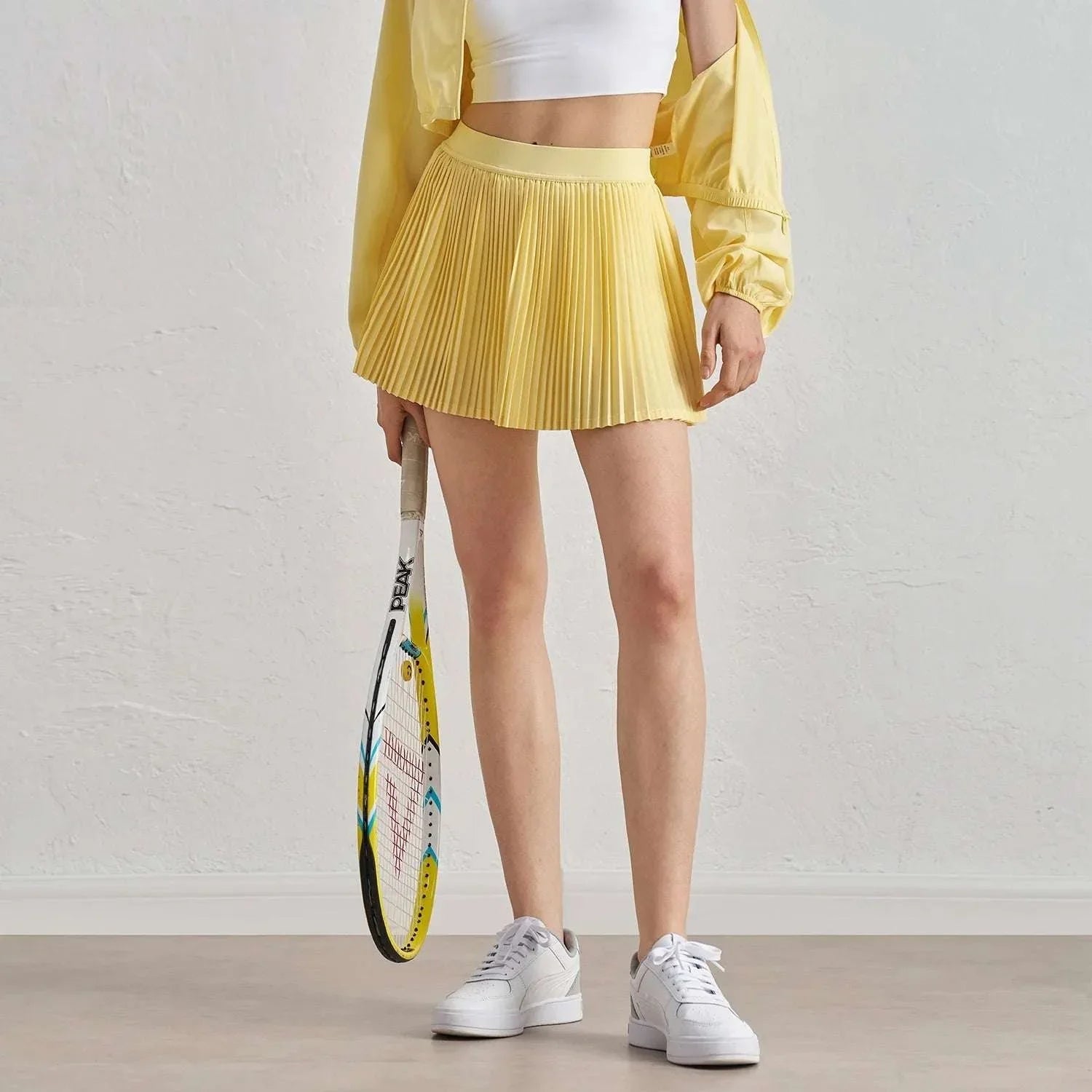 High Waist Pleated Tennis Dress With Pockets