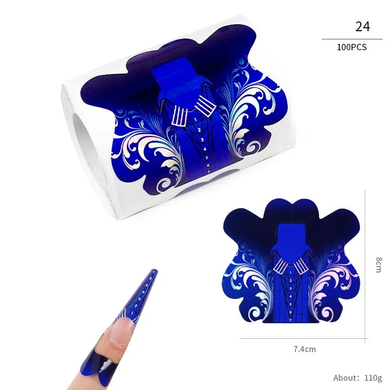 French Nail Tips Nail Sticker 100pcs