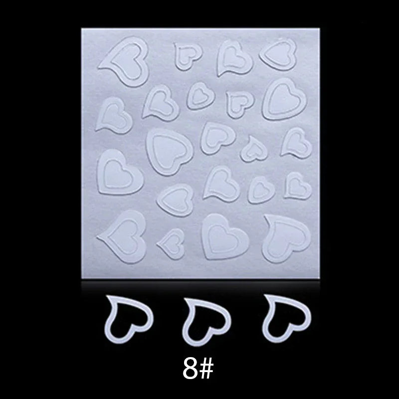 White French Manicure Nail Sticker Stencil