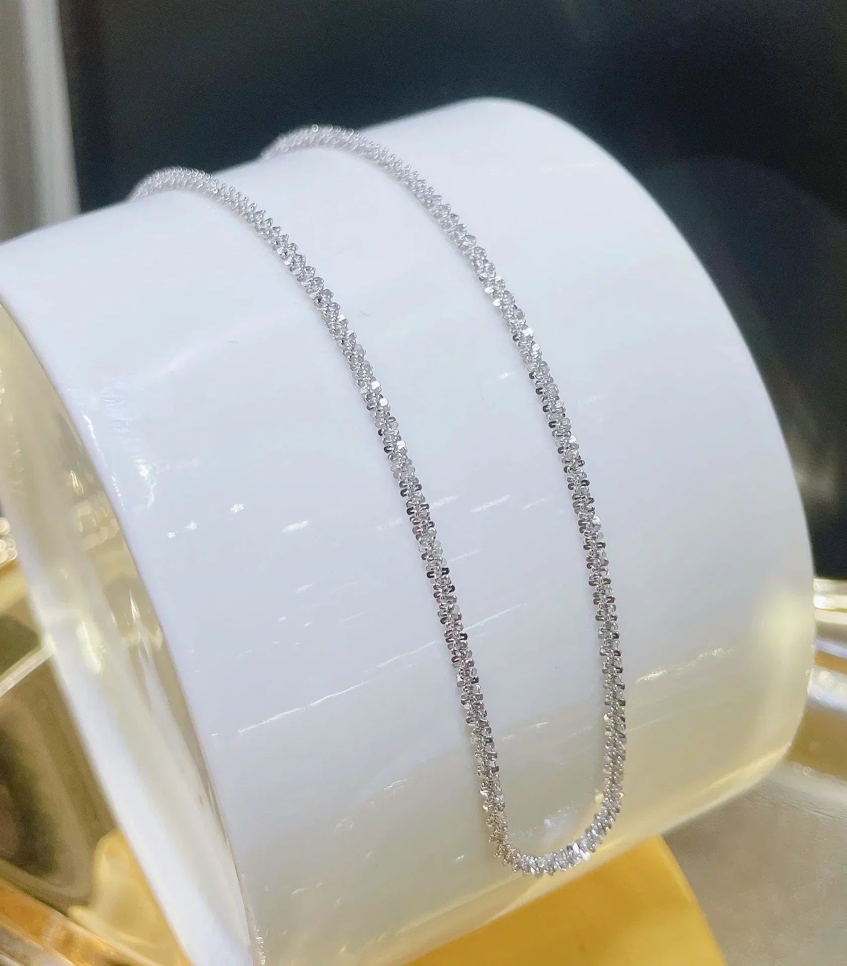 Genuine  Italian S925 Sterling Silver Necklace Sparkling Clavicle Chain Sweater Chain High Jewelry for Woman Fine Jewelry Gifts