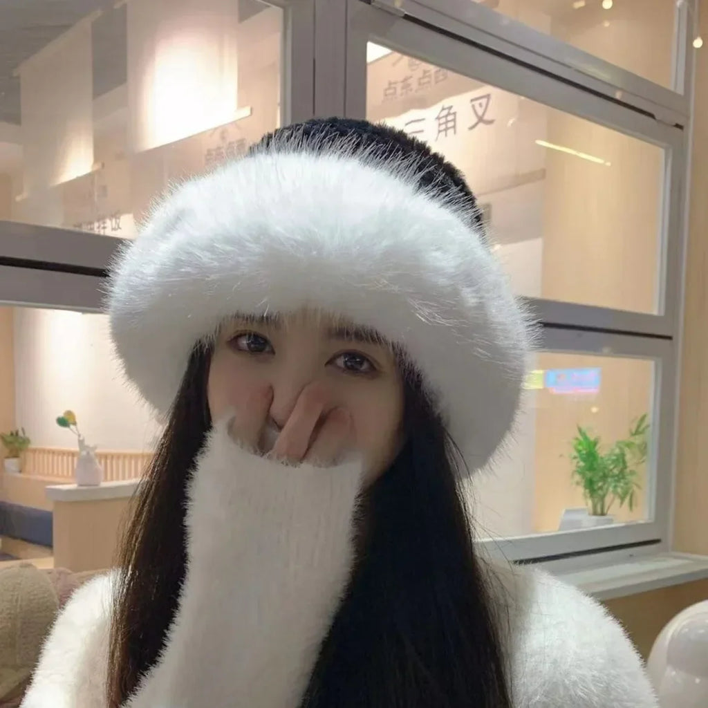 Rabbit Fur Winter Hat
