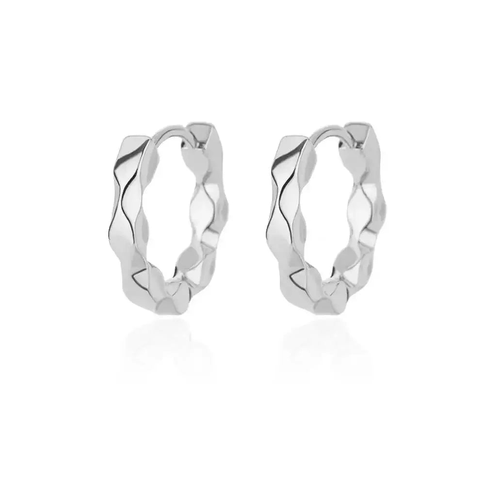 Lux Diva Stainless Steel Hoop Earrings