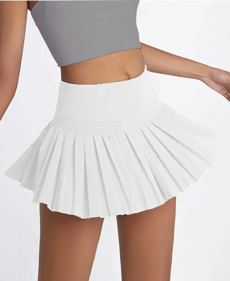 High Waist Pleated Tennis Skirt XS-XXL
