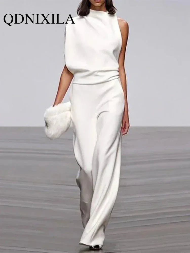 LUX Designer Wide Leg Jumpsuit