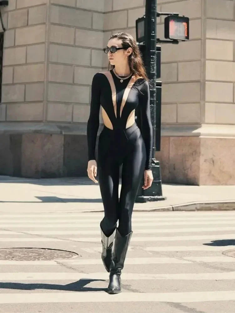 Mateo Black Skinny Jumpsuit