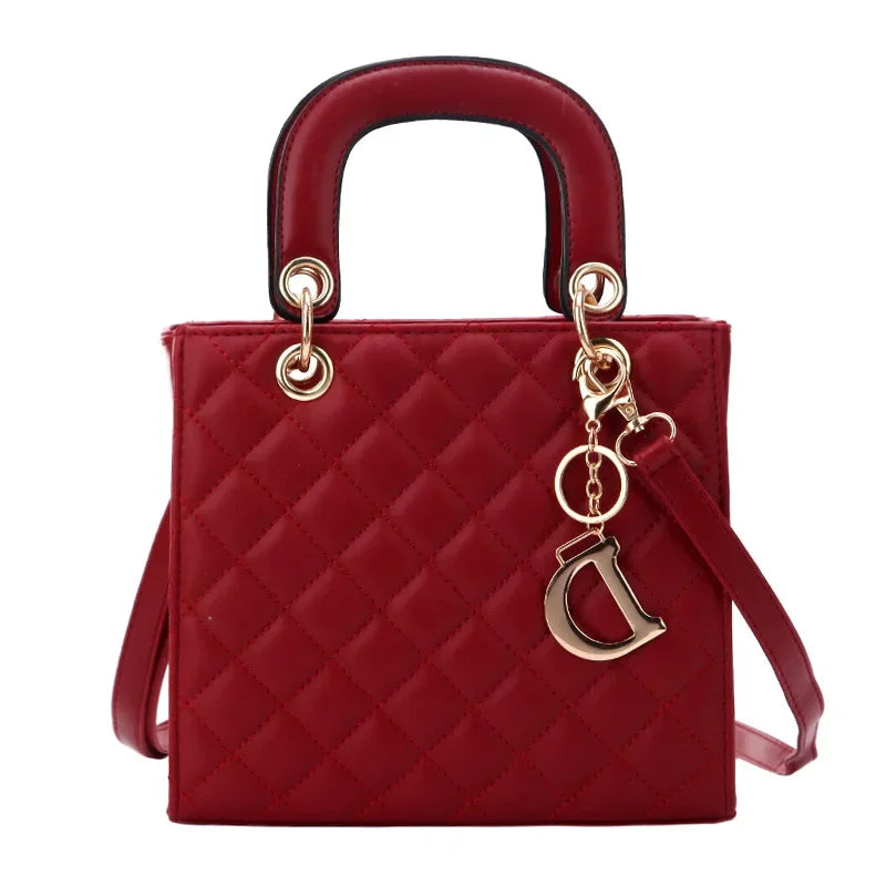 Diamond Stitch Handle Bag