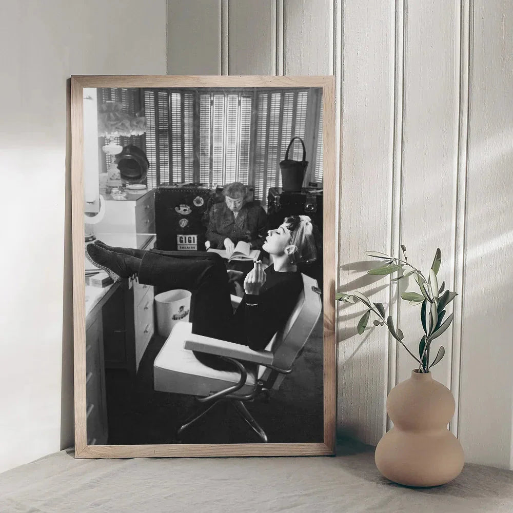 Audrey Hepburn Classic Anime Poster Waterproof Paper Sticker Coffee House Bar Room Wall Decor