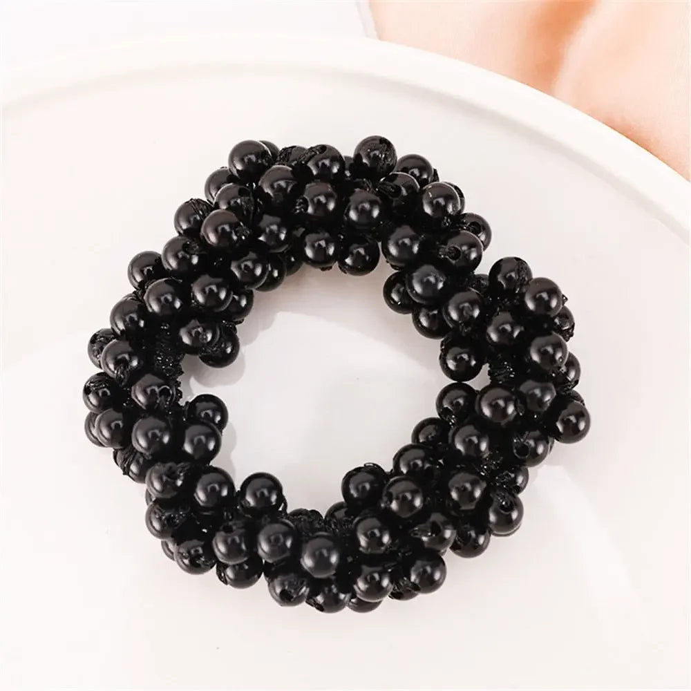 Crystal Pearl Handmade Hair Tie