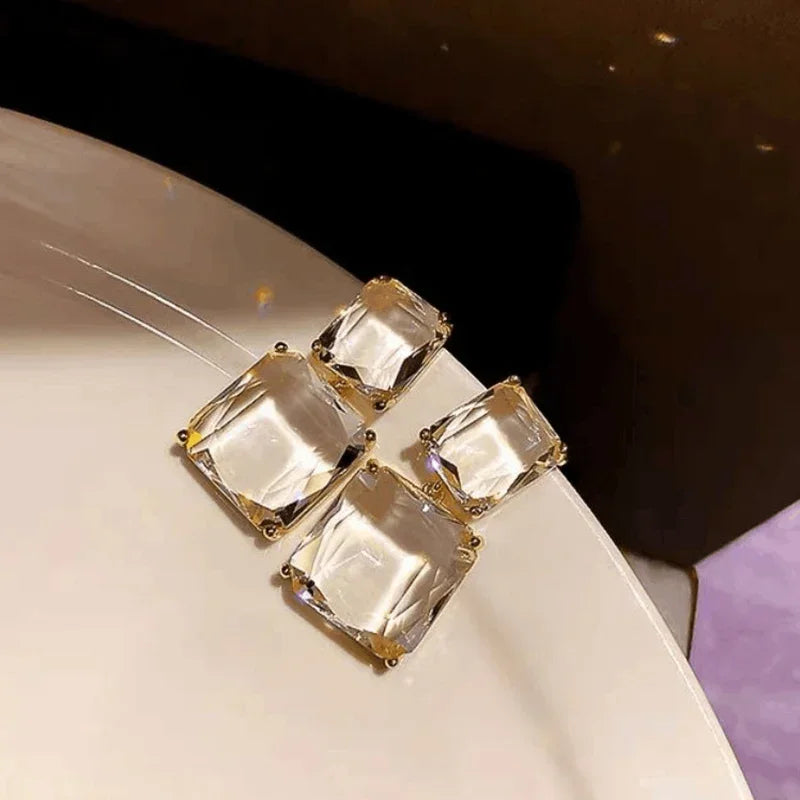 LUX Zircon Pearl Drop Earrings