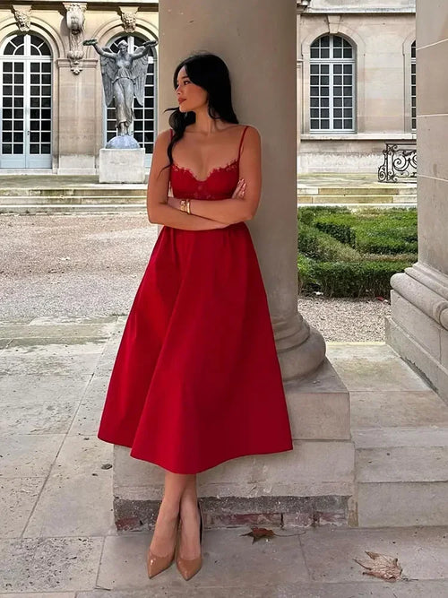 Bella Red Evening Dress
